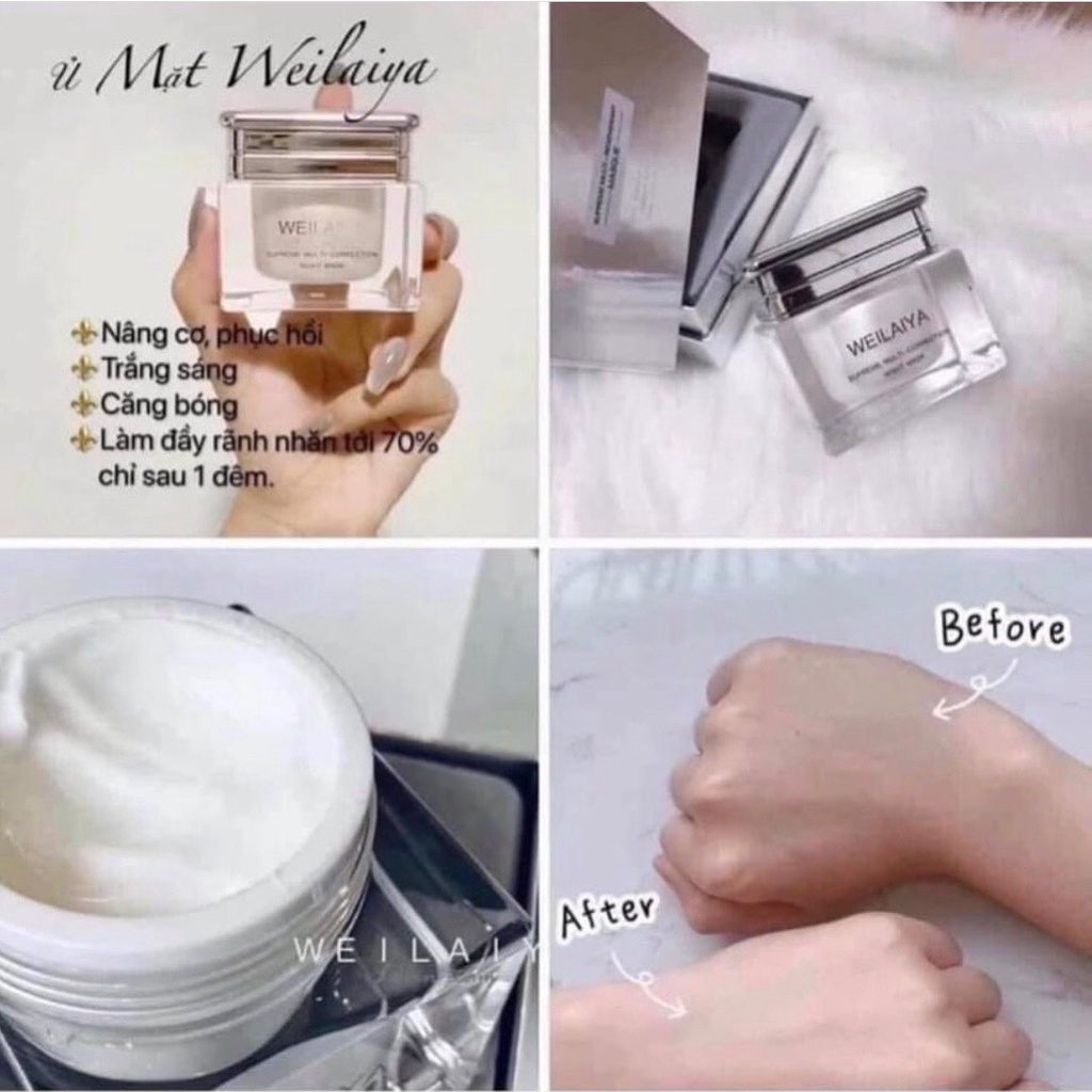 Mặt Nạ Ngủ Ủ Nấm Truffle Weilaiya dưỡng trắng thần kỳ, tuyệt tác từ loại nấm đắc đỏ [ CHÍNH HÃNG ]