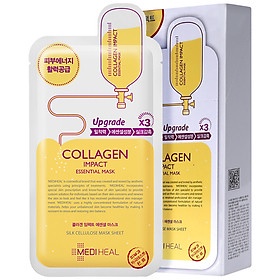 Hộp 10 Mặt nạ dưỡng da ngăn ngừa lão hóa da Mediheal Collagen - BX3053
