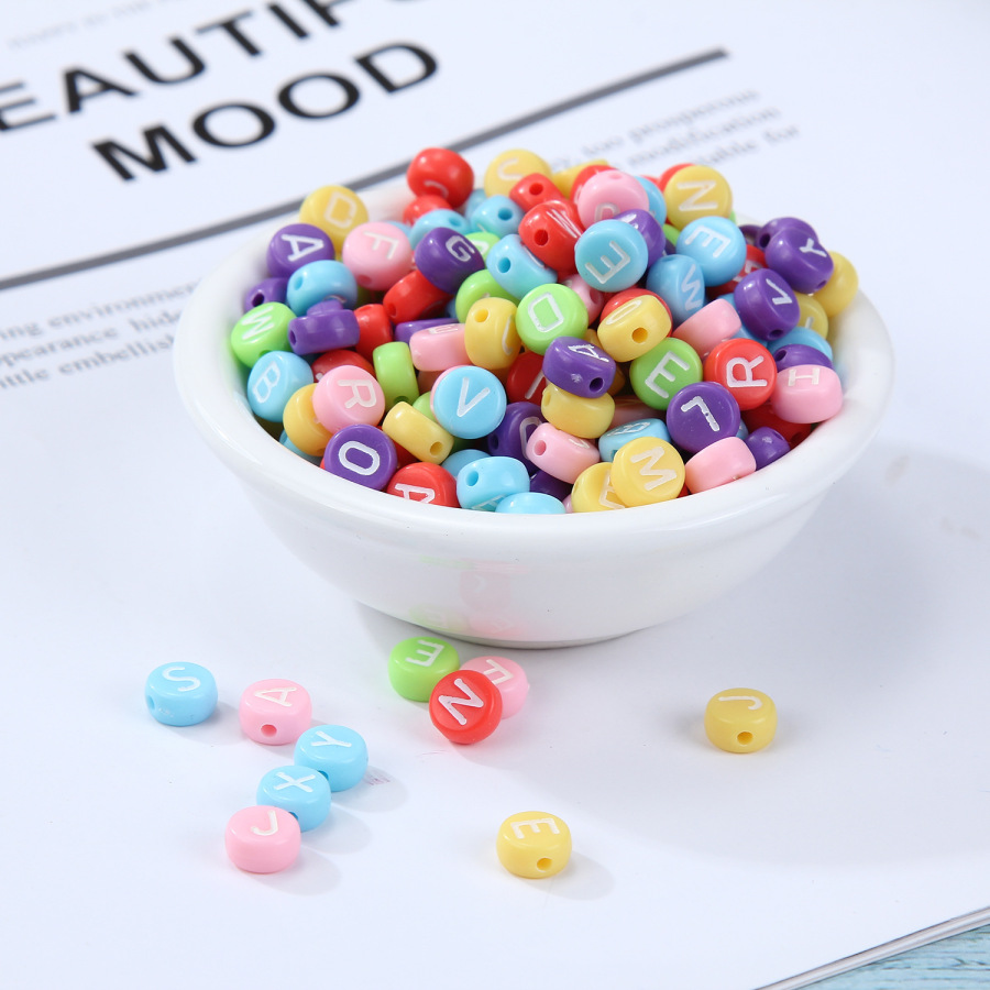 Set 100 Hạt Chữ Cái Làm Trang Sức