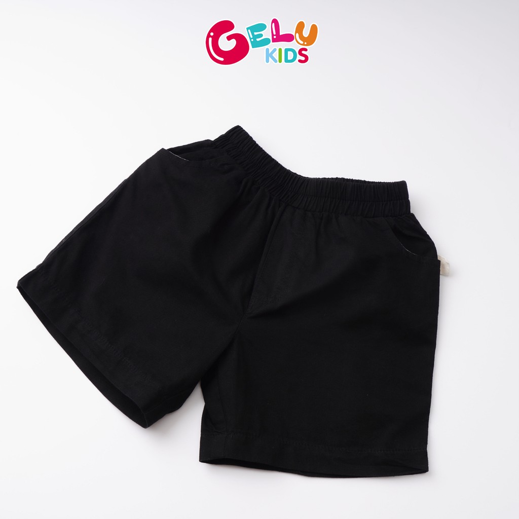 Bộ sơ mi ngắn tay cho bé kaki kẻ caro GELU phong cách Hàn Quốc - GELU Kids GLQA05