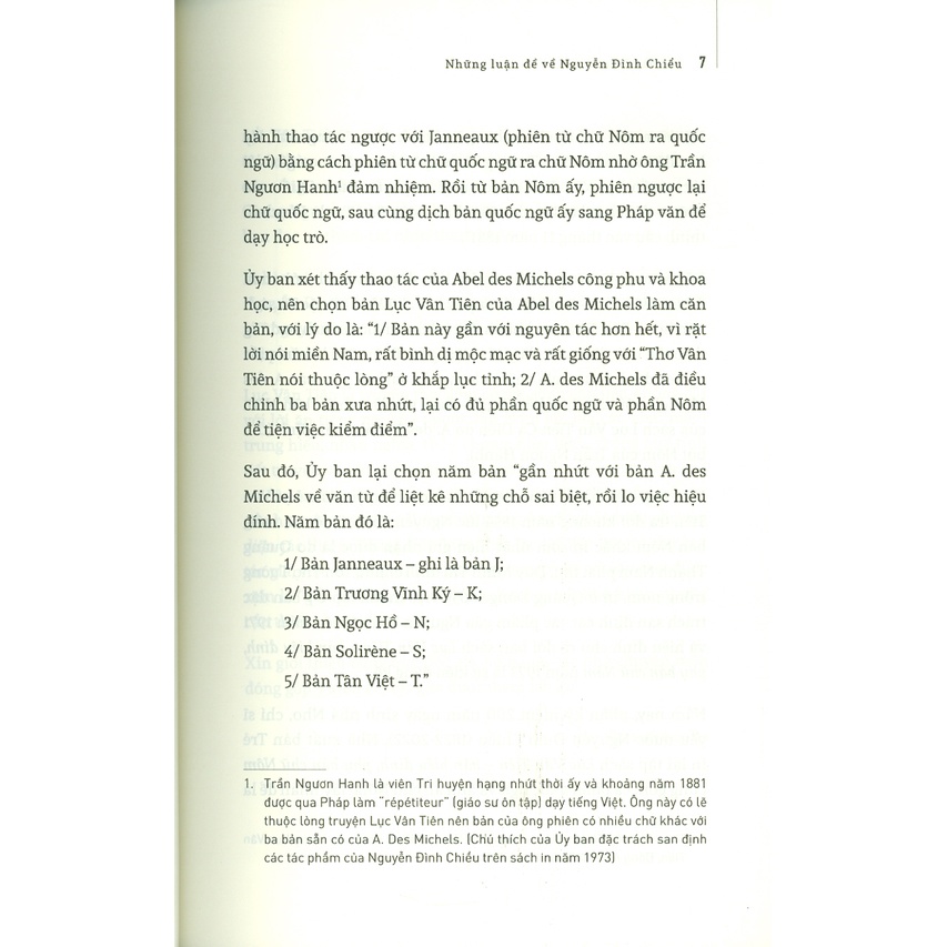Sách - Lục Vân Tiên Và Những Luận Đề Về Nguyễn Đình Chiểu