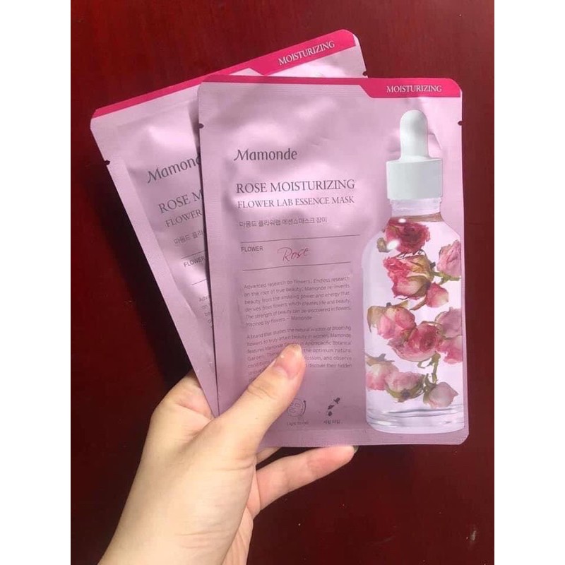 Mặt Nạ Dưỡng Ẩm Mamonde Rose Moisturizing Flower Lab Essence