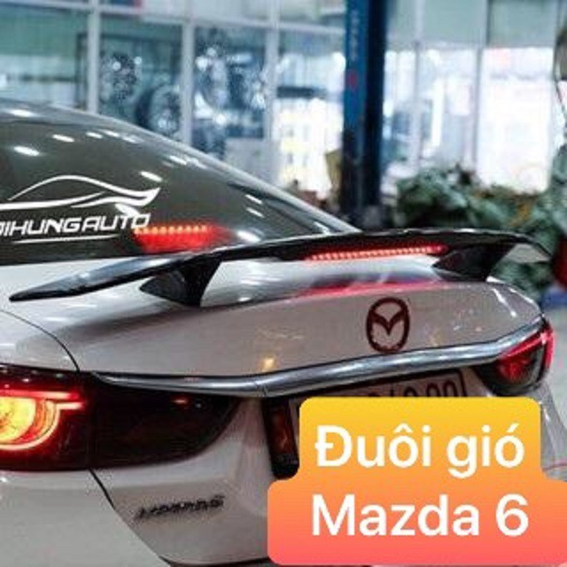 Đuôi gió thể thao Mazda 6 - Có đèn, mộc chưa sơn