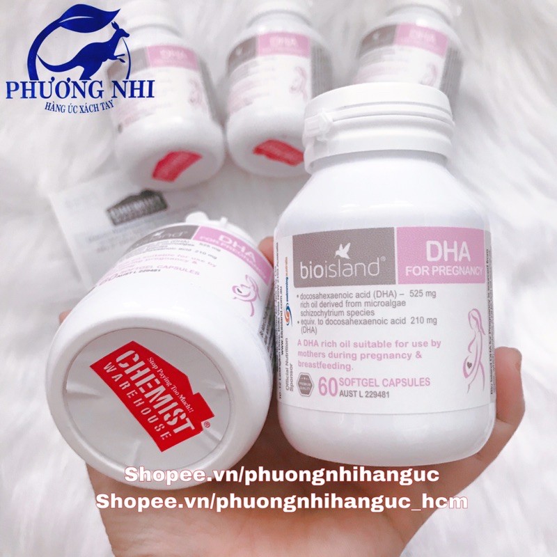 VIÊN UỐNG DHA CHO BÀ BẦU BIO ISLAND - FULL BILL CHEMIST/PHARMACY | BigBuy360 - bigbuy360.vn