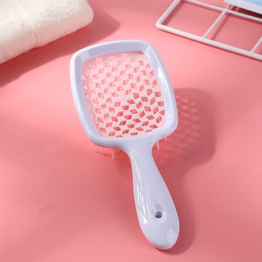 ME Lược Chải Tóc Mát Xa Da Đầu 6 Màu Tùy Chọn Răng Thưa Tiện Dụng