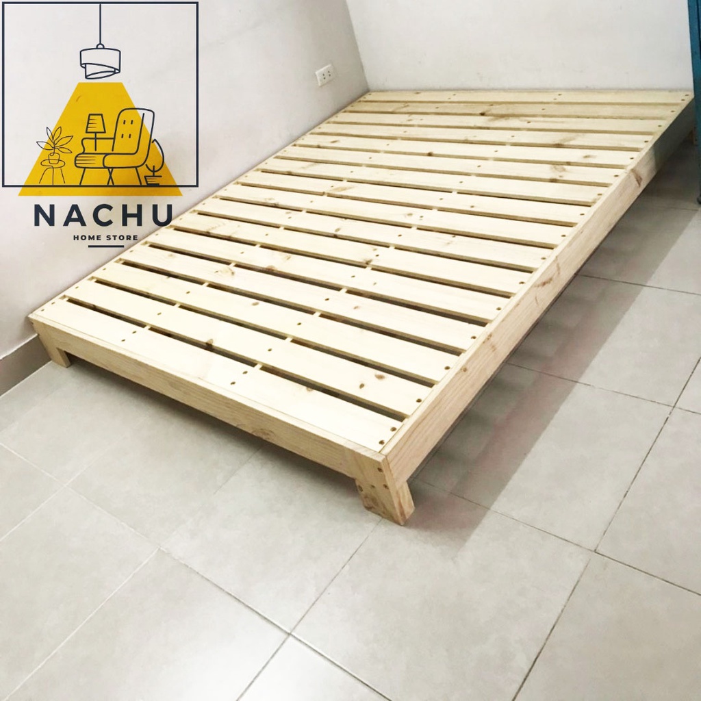 GIƯỜNG NGỦ PALLET cao cấp lắp ráp | Giường pallet gỗ thông nhập khẩu | Tổng Kho Nội Thất Nachu Home Store