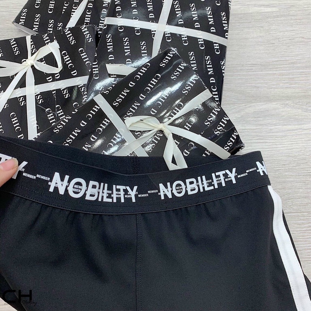 Quần legging nữ hàn cạp chữ phối sọc cực xinh LADYA STORE M602