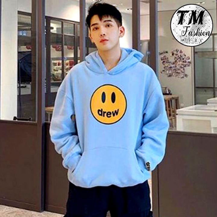 (In Pet) ÁO HOODIE DREW Nỉ Ngoại Unisex (HD2800 - Mặt Cười)