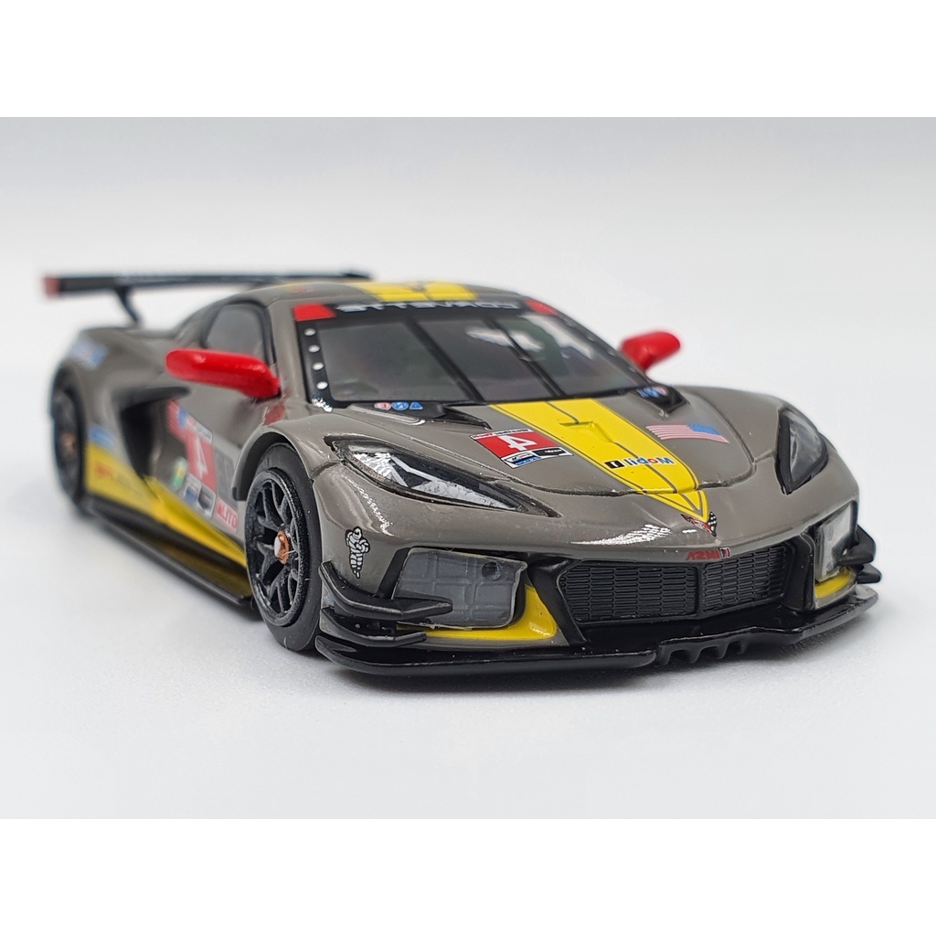 Xe Mô Hình Chevrolet Corvette C8.R #4 Corvette Racing 2020 IMSA 24 Hrs of Daytona LHD 1:64 MiniGT (Xám)