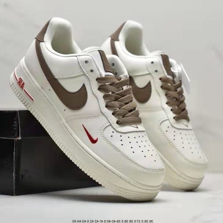 Giày AF1 FORCE 1 trắng vạch nâu ,đen, xám Hot trend thể thao sneaker nam nữ