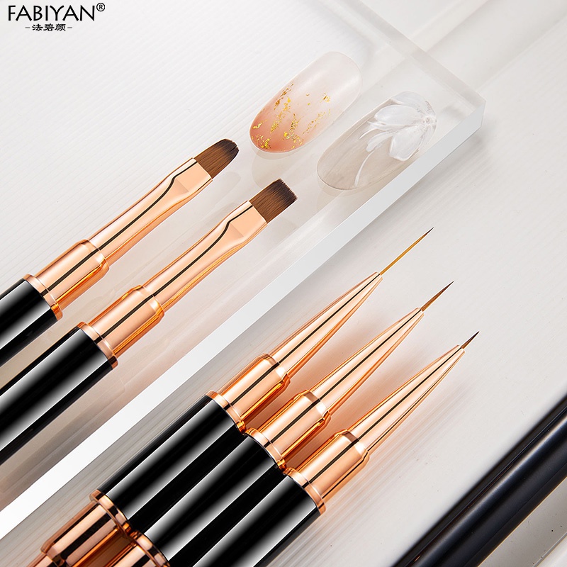 Bộ 5 cọ vẽ móng tay FABIYAN trang trí nghệ thuật