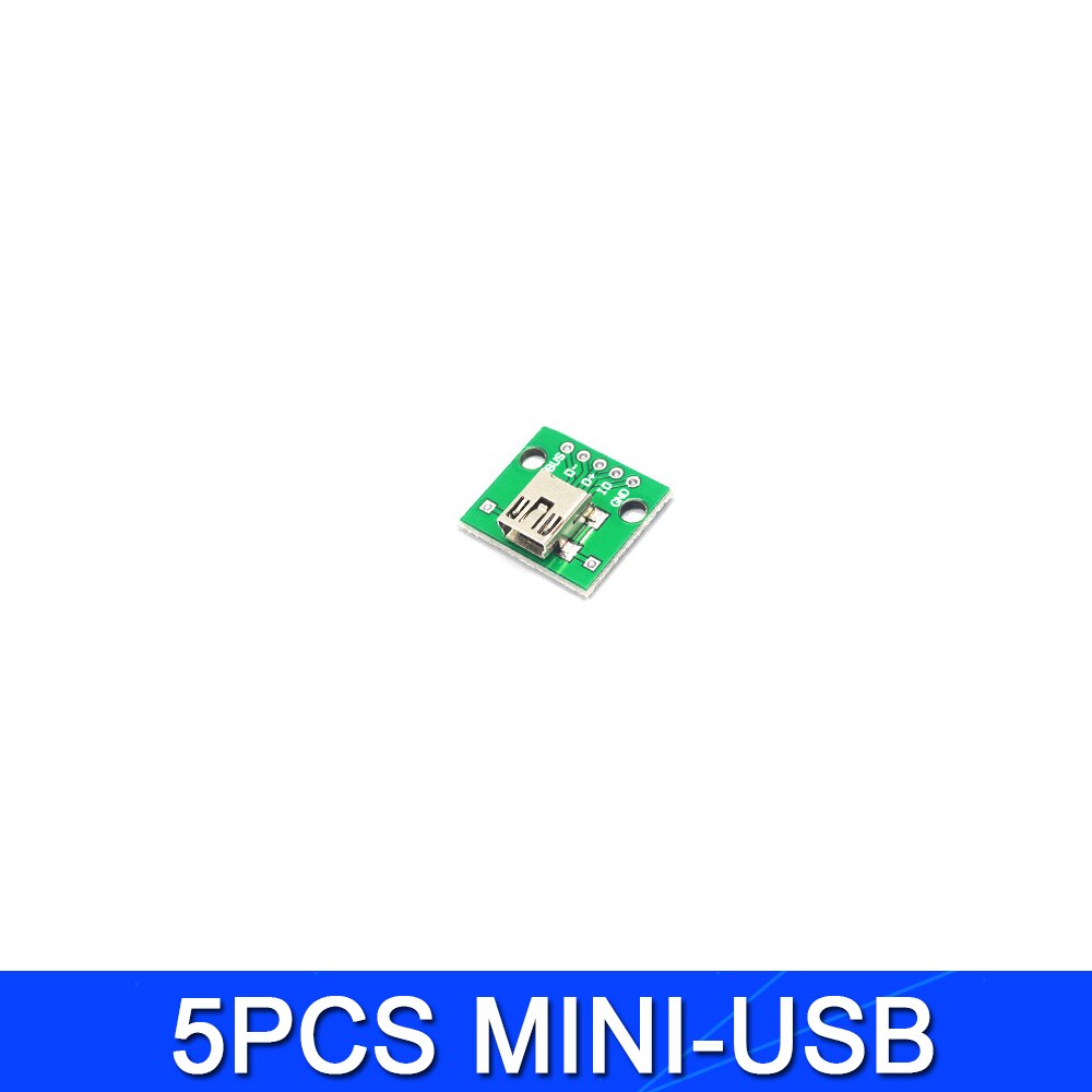 Set 5 / 2 Bảng Mạch Chuyển Đổi Cổng Usb Sang Mini Micro Usb Sang Dip Board 2.54mm Female Type-C Usb2.0 3.0 | BigBuy360 - bigbuy360.vn