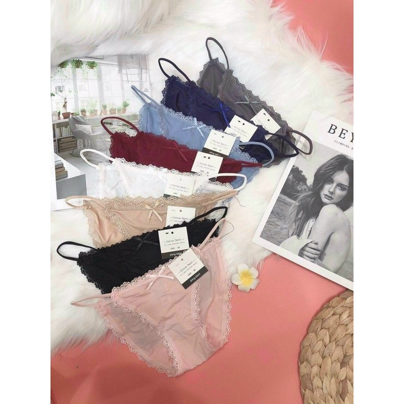  [Được Chọn Màu] Quần Lót Trơn Lụa Dây Mảnh Thoáng Khí Siêu Mềm Mại 1884 | BigBuy360 - bigbuy360.vn