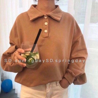 Áo thun tay dài form rộng có cổ .......