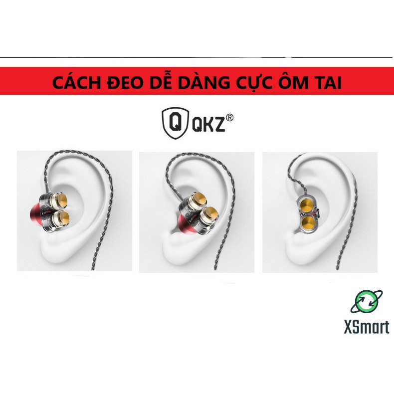 X-ONE SHOP Tai Nghe Chống Ồn QKZ KD7 PRO 8D Âm Thanh Vòm, Cao Cấp, Bass Khủng, Nghe Nhạc EDM, REMIX, Chơi Mọi Tựa Game