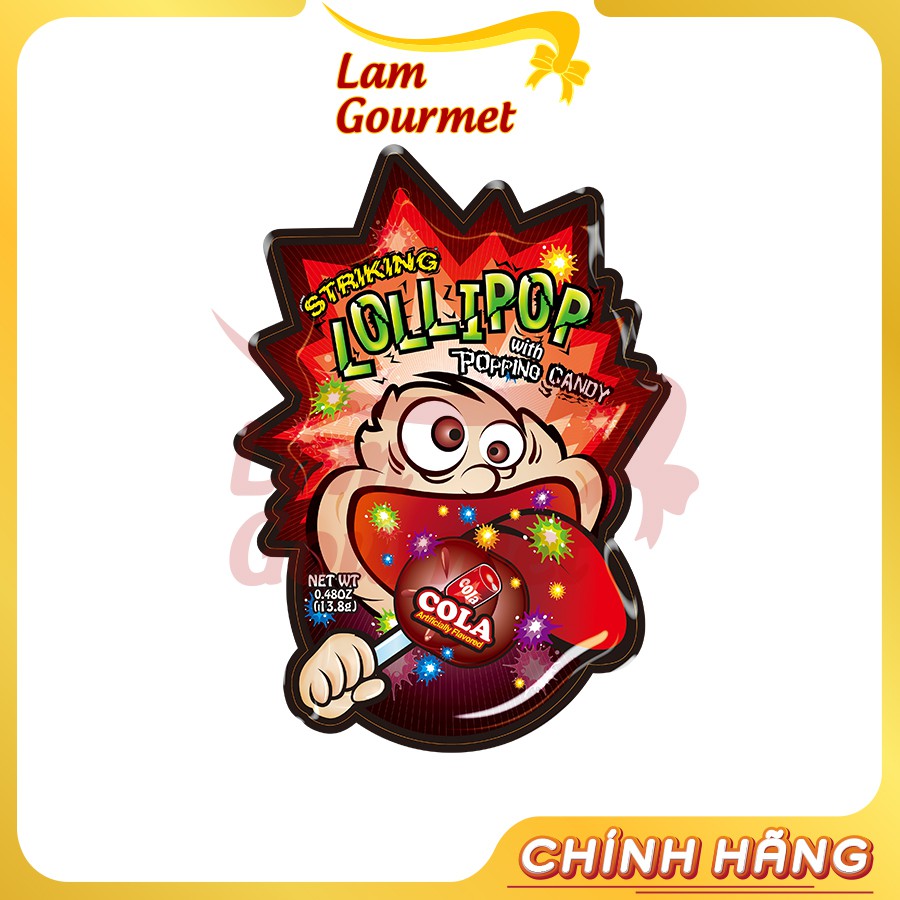 Kẹo Mút Nổ Striking Popping Candy 13.8 gr Cho Bé - Lam Gourmet