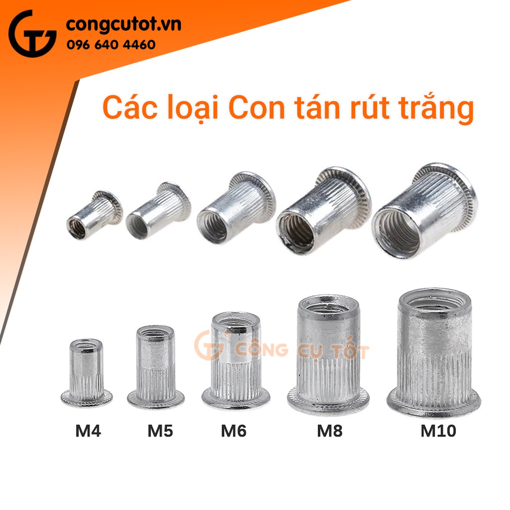 Ốc tán rút màu trắng