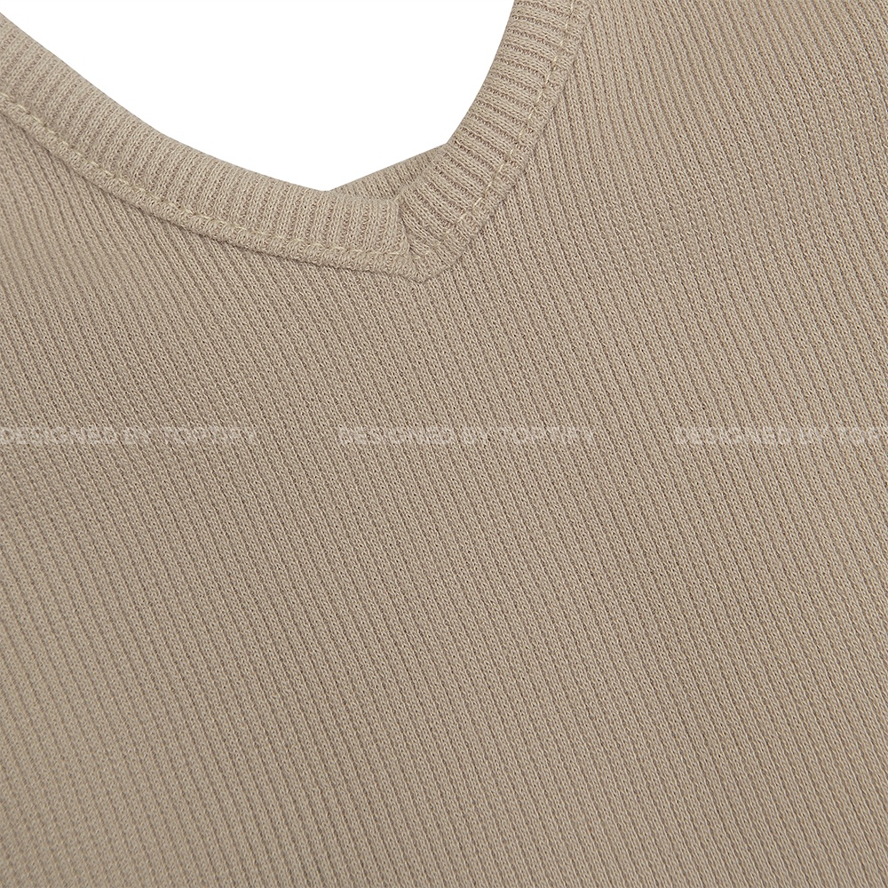 Áo croptop nữ body dài tay TOPTIFY cổ yếm buộc dây hở lưng Gigi Top | BigBuy360 - bigbuy360.vn