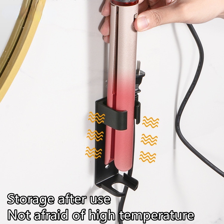 1 Giá Đỡ Máy Uốn Tóc Bằng Hợp Kim Nhôm Màu Đen