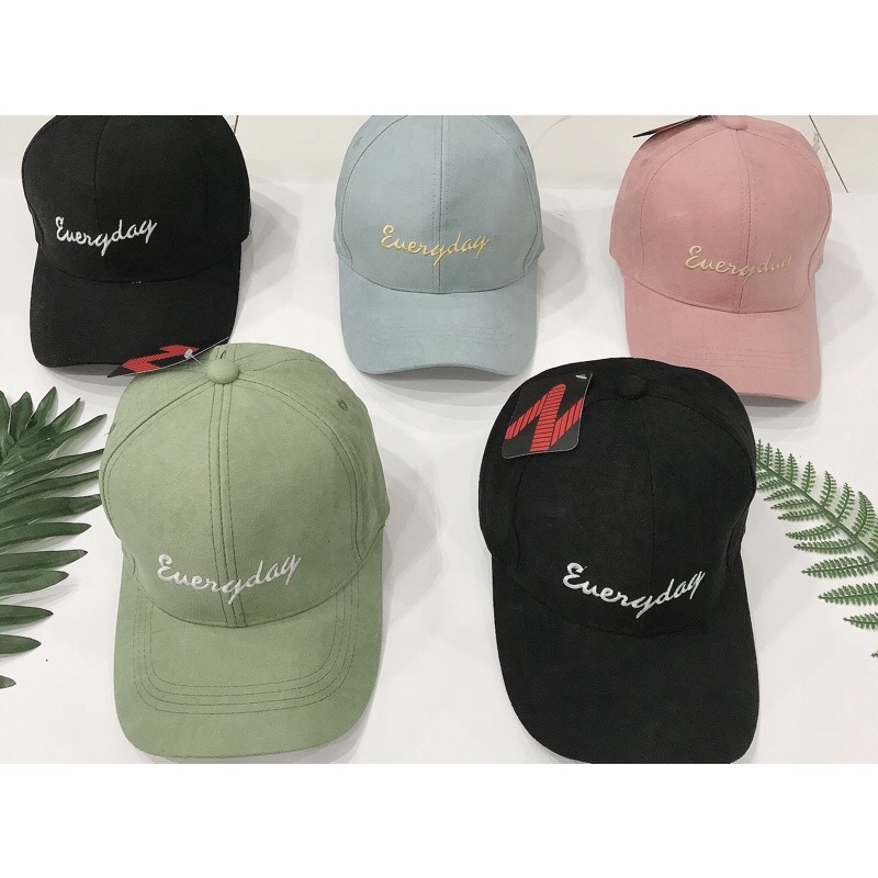 Mũ Lưỡi Trai Thêu Chữ Everyday Dành Cho Nam Và Nữ Vải  Mềm Mịn Đẹp Thời Trang
