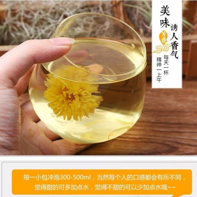 1 viên trà hoa cúc đường phèn mật ong