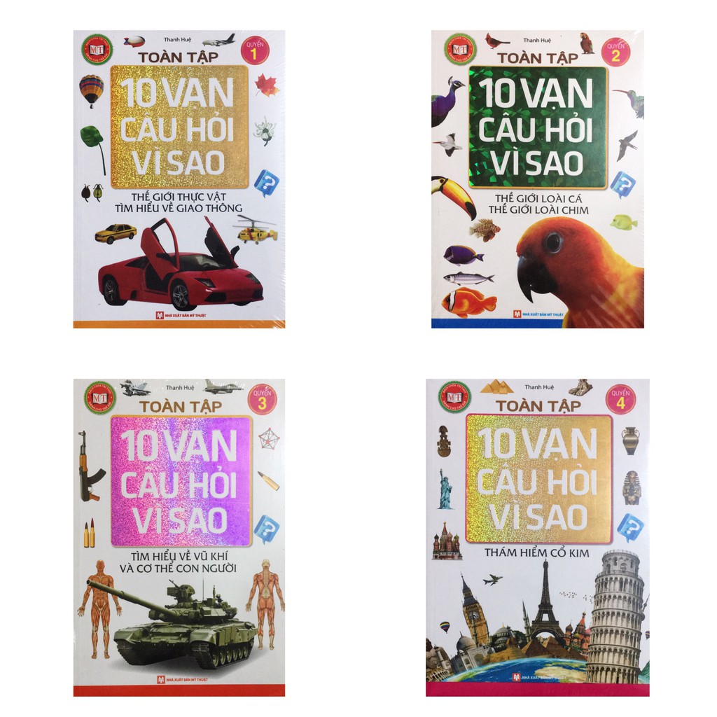 Sách - Combo 4 cuốn Toàn Tập 10 Vạn Câu Hỏi Vì Sao
