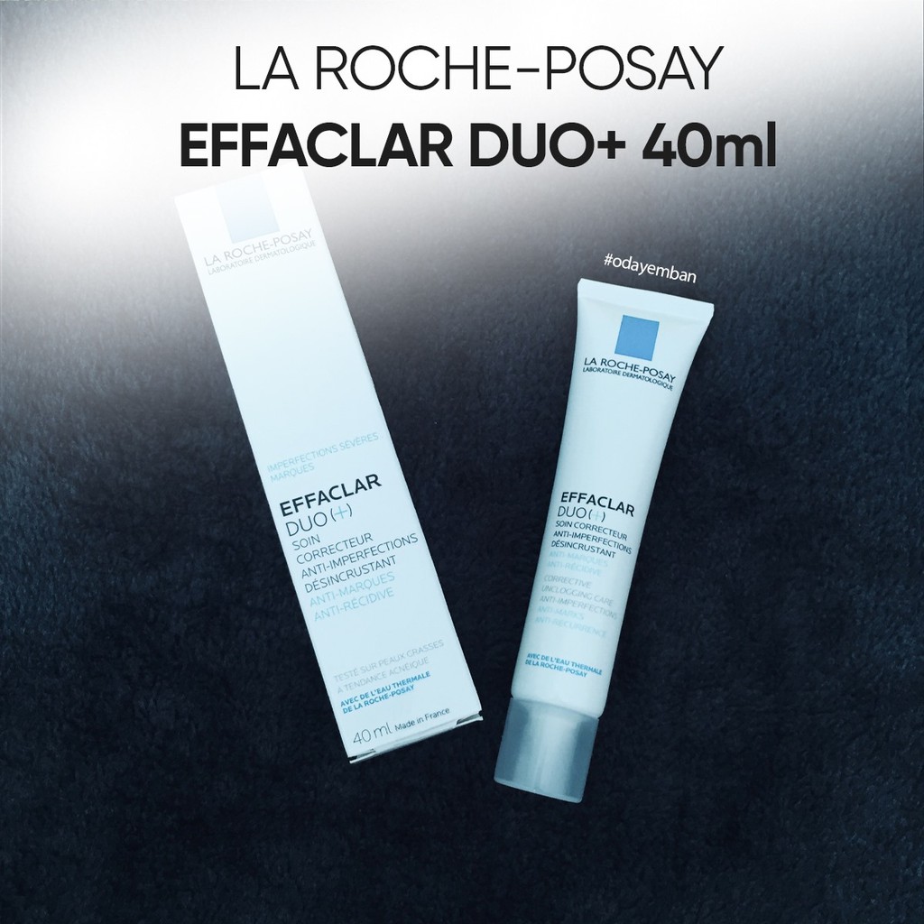 Kem dưỡng giảm mụn, ngăn ngừa vết thâm và ngăn mụn tái phát LA ROCHE-POSAY EFFACLAR DUO+