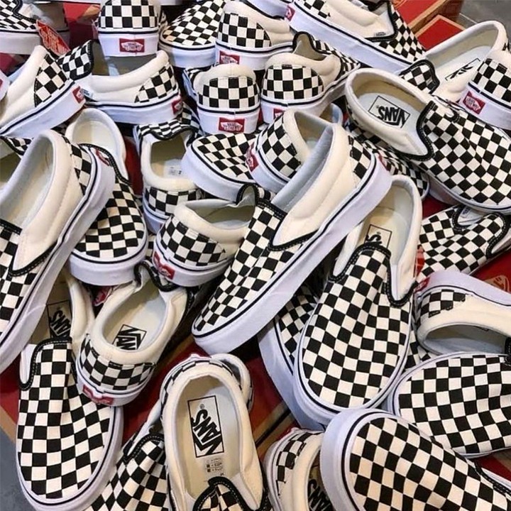 Giày caro vans vault, slip on checker lười hàng 11 ( full box )