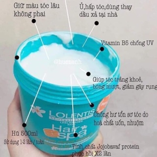 Kem Ủ Tóc Lolentis Hair Spa Thái Lan 500ml - Ủ Tóc Siêu Mượt Giữ Màu Nhuộm Lâu Phai