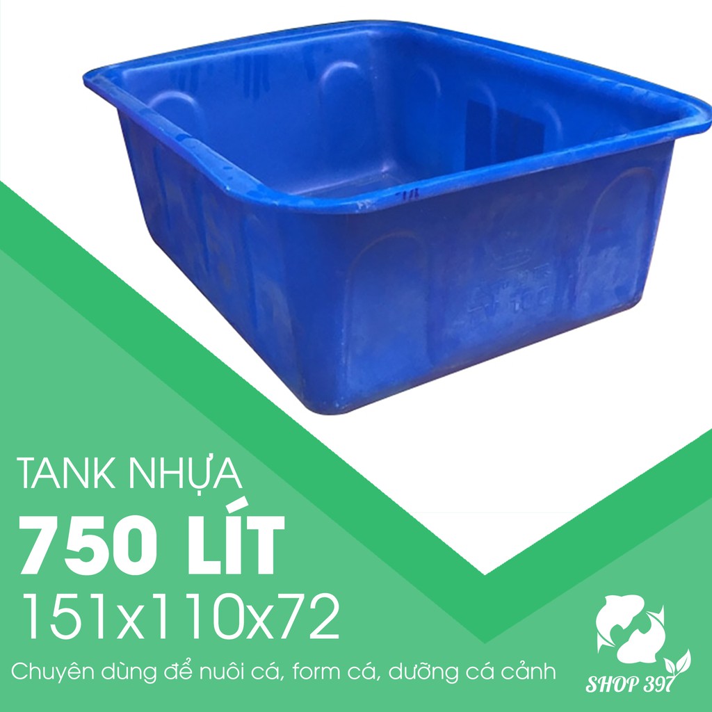 Tank nhựa nuôi cá 750 lít
