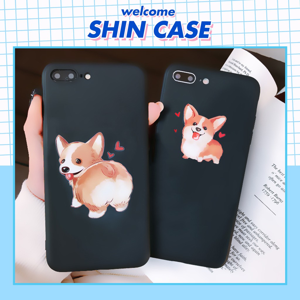 Ốp lưng iphone Corgi đáng yêu TPU trơn dẻo mềm 5/5s/6/6plus/6s/6splus/7/7plus/8/8plus/x/xr/xs/11/12/pro/max/plus/promax | BigBuy360 - bigbuy360.vn