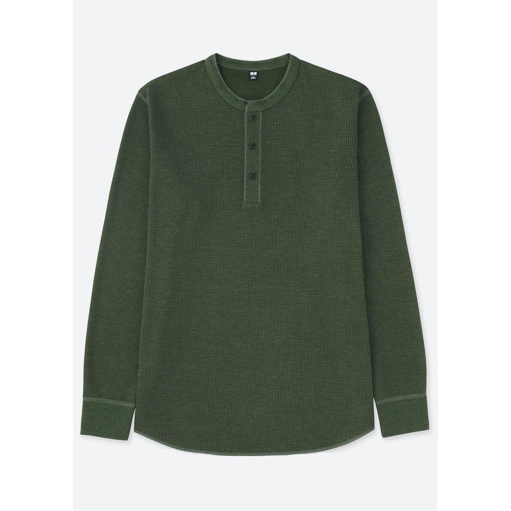 Áo Thun Nam Cổ Tròn Dài Tay Xanh Rêu | BigBuy360 - bigbuy360.vn