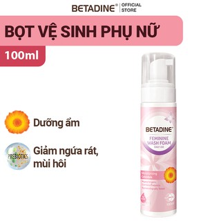 Bọt vệ sinh phụ nữ Betadine Moisturising - chai 100ml