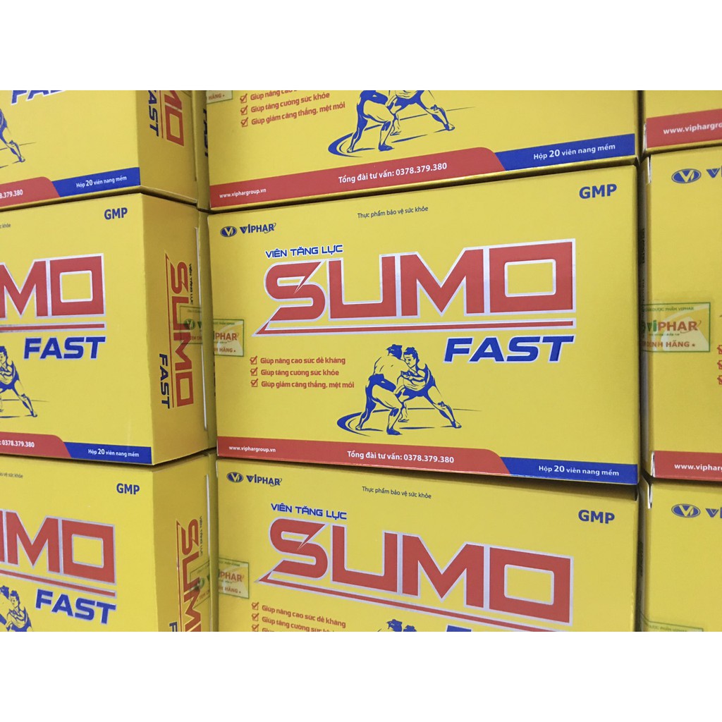 VIÊN TĂNG LỰC SUMO FAST 20 VIÊN: TĂNG CƯỜNG THỂ LỰC - TĂNG SỨC ĐỀ KHÁNG - GIẢM CĂNG THẲNG MỆT MỎI - TĂNG TẬP TRUNG