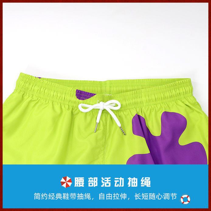 Quần Short Đi Biển In Hình SpongeBob Thời Trang Mùa Hè Cho Nam