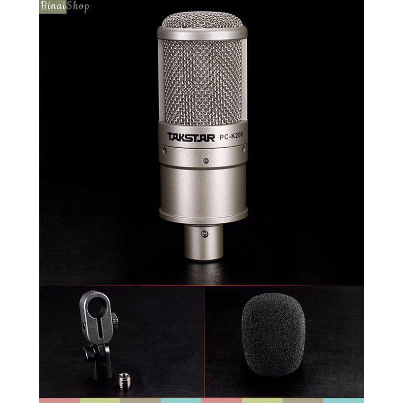 Micro Thu Âm Takstar PC K200 Chính Hãng 100%
 - Micro Thu Âm, Livestream Chuyên Nghiệp