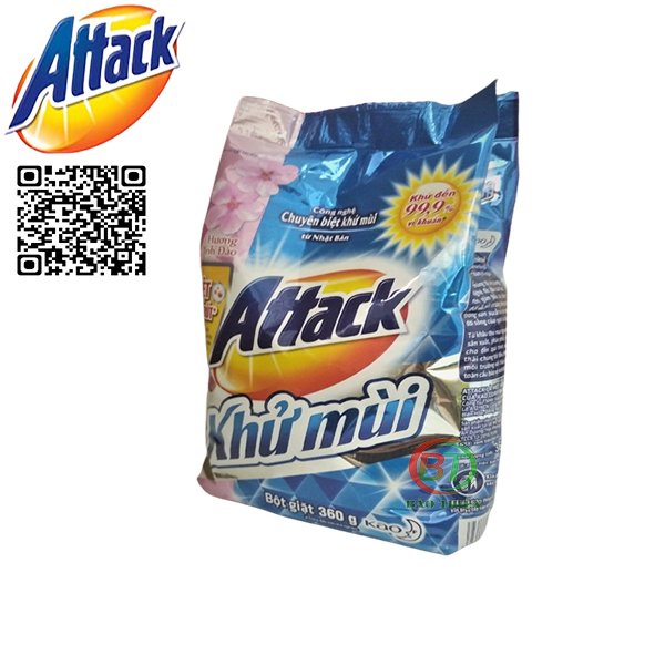 Bột giặt khử mùi diệt khuẩn Attack Nhật Bản gói 360g và 720g