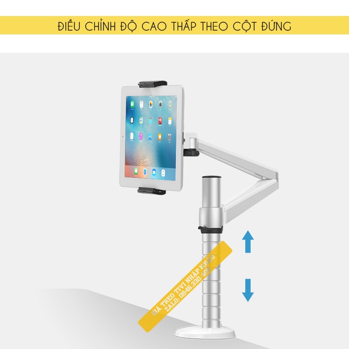Giá Treo Đỡ Kẹp Laptop - Macbook 10 - 15.6 Inch / Máy Tính Bảng - Ipad 9 - 10 Inch / Hợp Kim Nhôm - Model: OA 1S