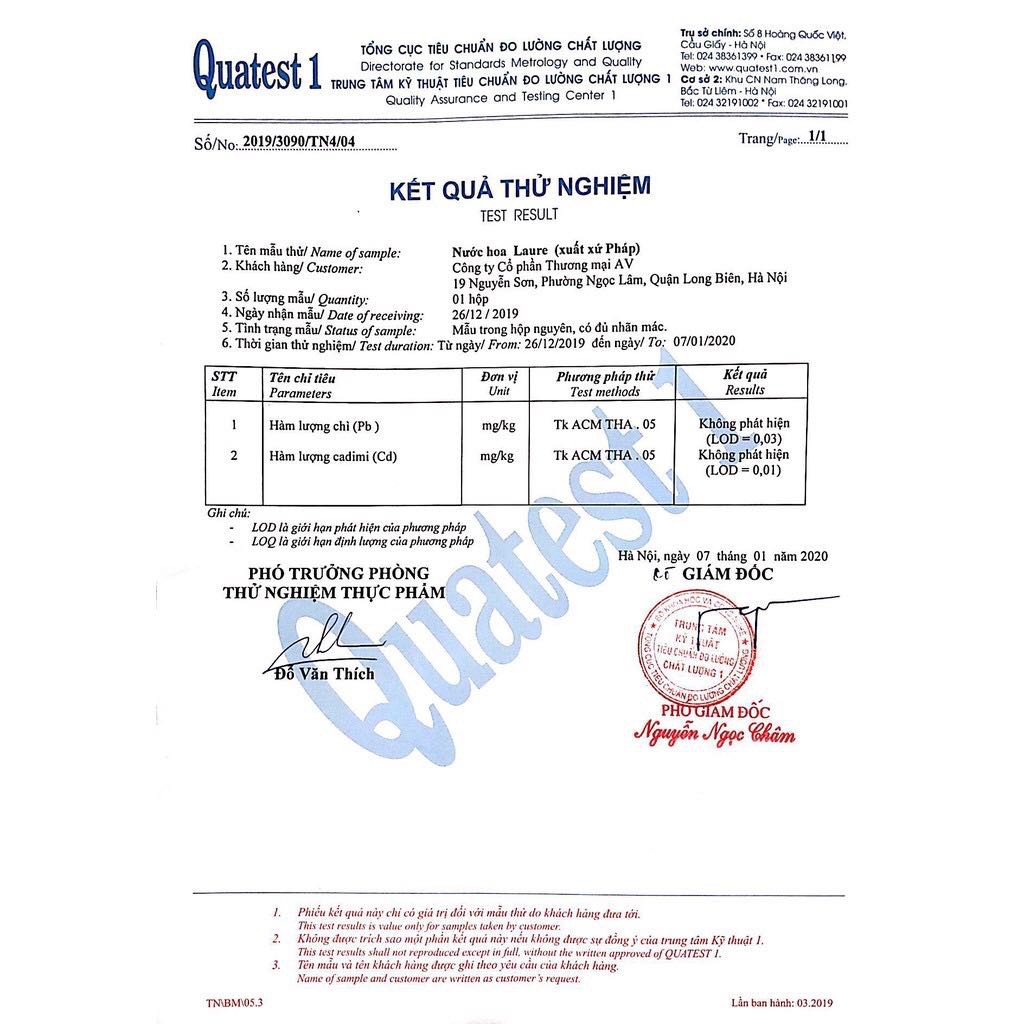 [KM SOCK] Nước Hoa Mini Vial Laure 3ml | Thế Giới Skin Care