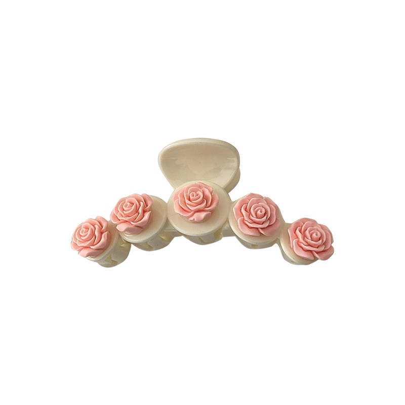 Kẹp Tóc Hình Hoa Trà/Cá Mập Dễ Thương Phong Cách Hàn Quốc Cho Nữ