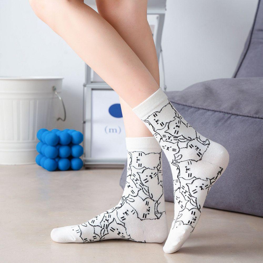 Vớ Nữ In Hình Mèo Hoạt Hình Vui Nhộn