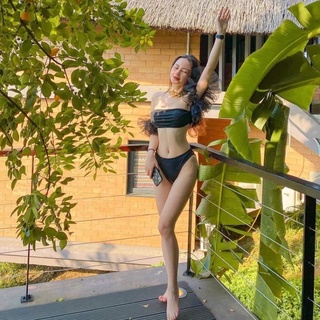 Bikini 2 mảnh tay phối voan siêu đẹp
