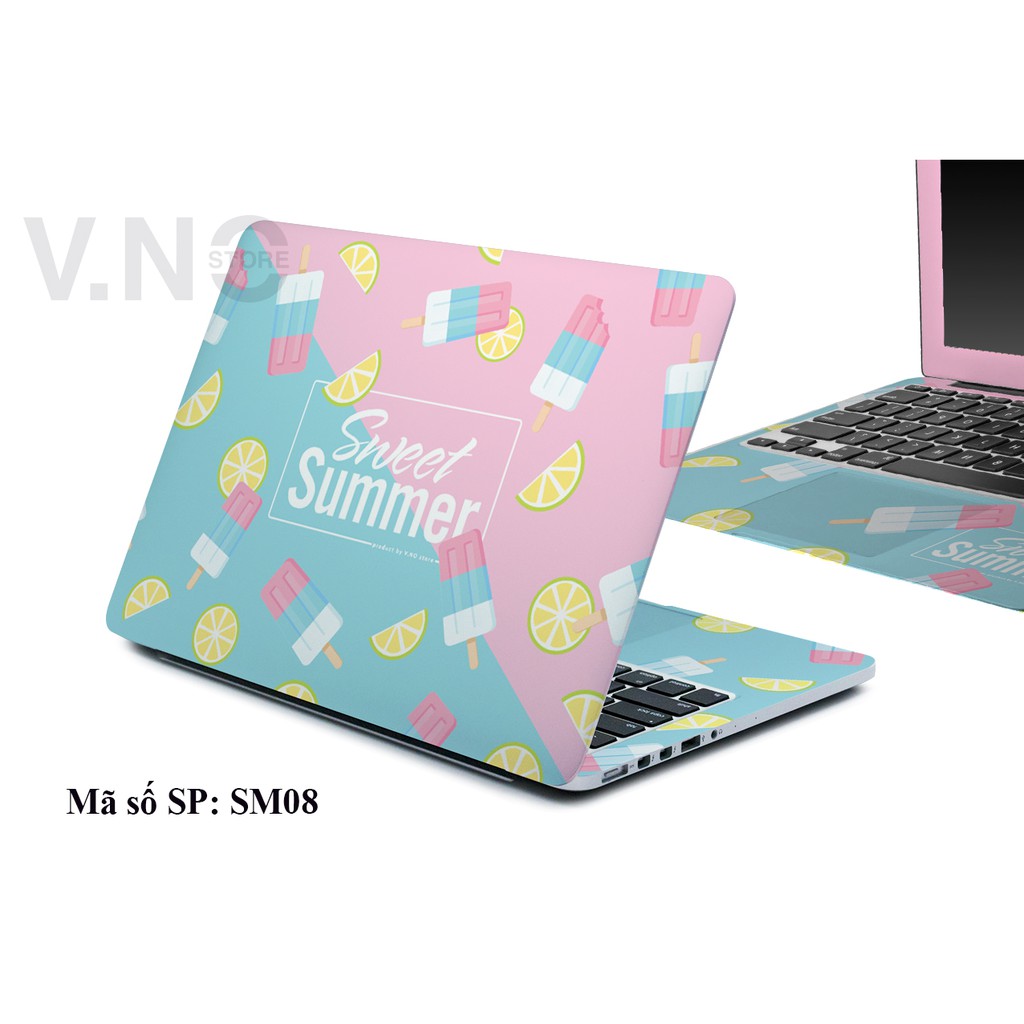 Skin dán laptop V.NO SKIN Summer Time 2 tùy chỉnh cho các dòng máy