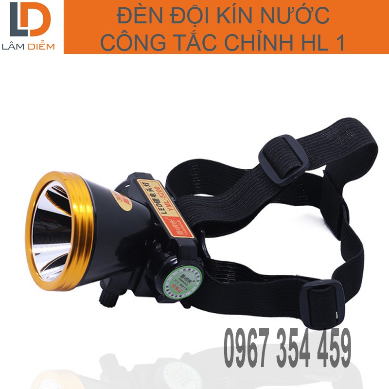 Đèn đội pin sạc kín nước công tắc chỉnh HL1