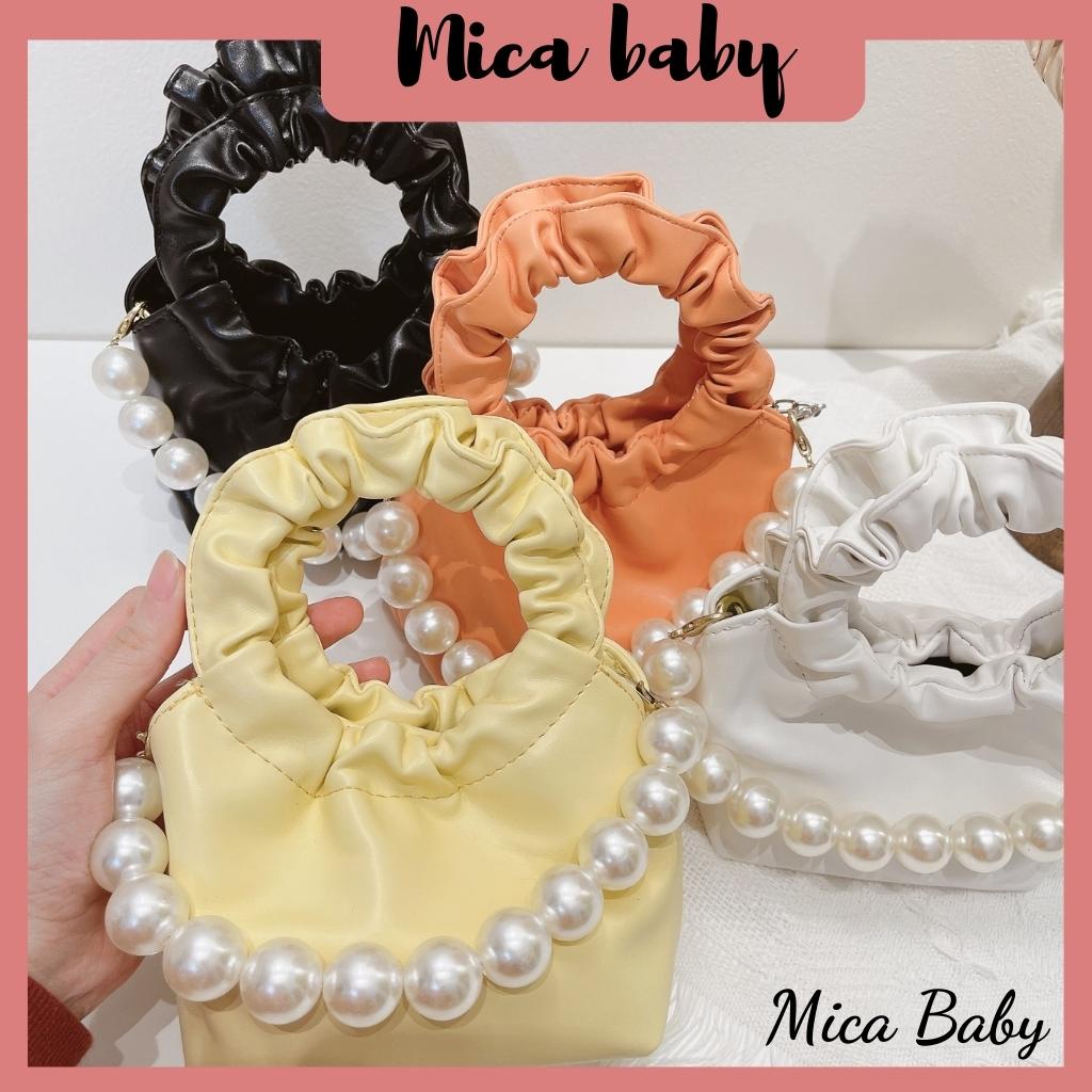 Túi xách nữ mini đeo chéo quai chun da mềm cao cấp Mica baby TC01