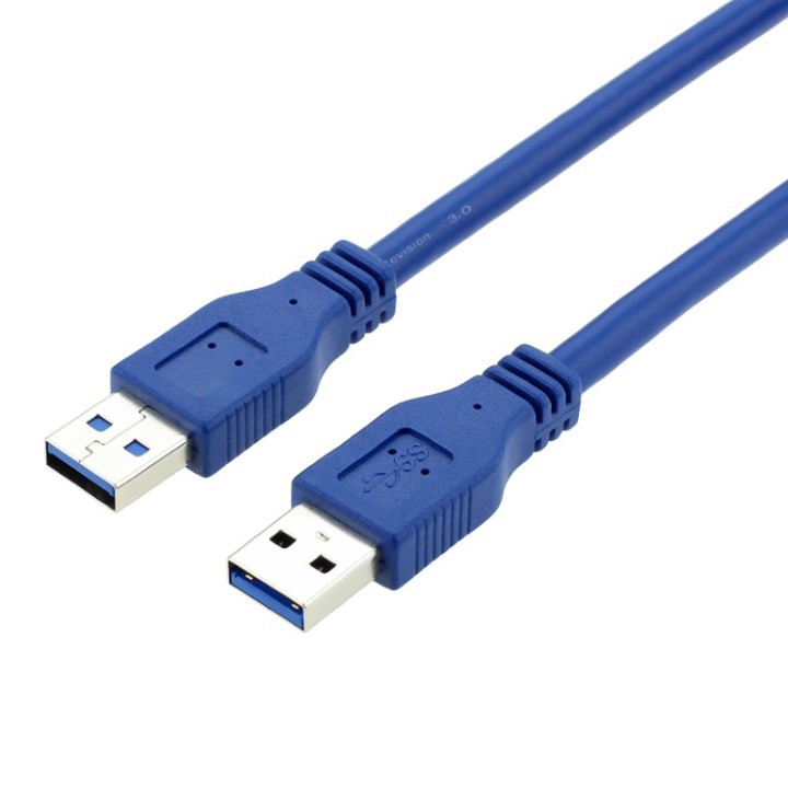 CÁP USB 3.0 HAI ĐẦU ĐỰC 1.5M (XANH) TRUYỀN DỮ LIỆU TỐC ĐỘ CAO - DÙNG CHO Ổ CỨNG DI ĐỘNG, HDD BOX