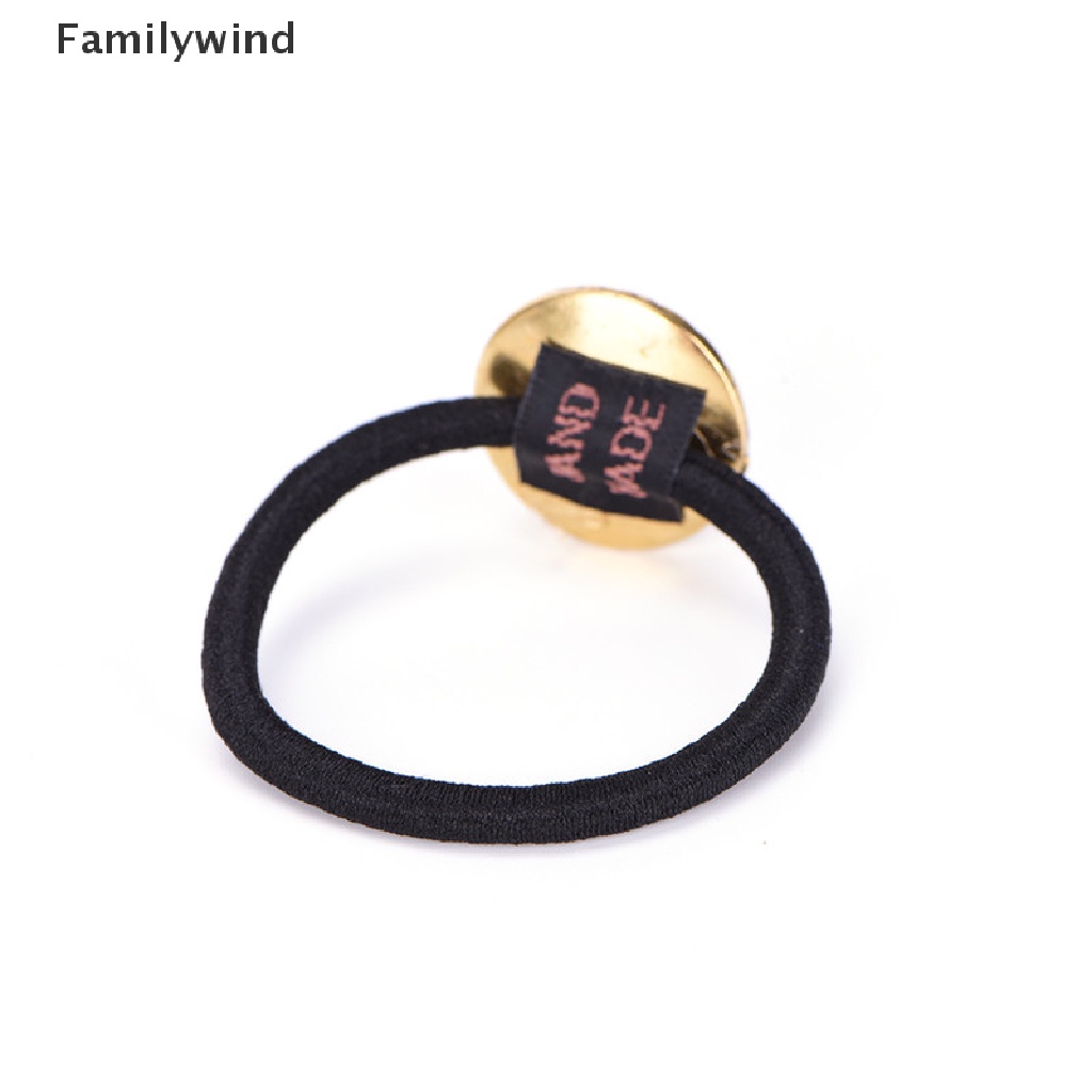 Băng Đô Cài Tóc Co Giãn Đính Nút Phong Cách Vintage Cho Nữ