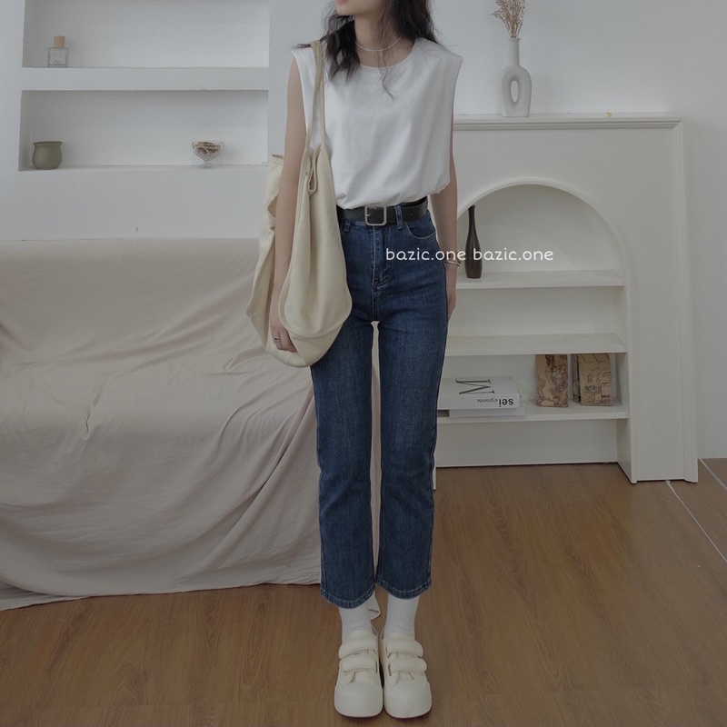 Quần jeans ôm form 9 tấc Bazic one