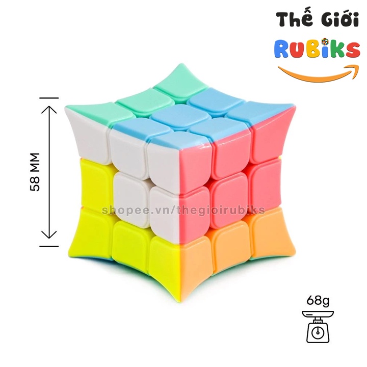 Rubik YJ Concave JinJiao 3x3 - Rubic Biến Thể YJ King Golden Horn