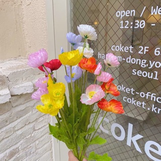 HOA ANH TÚC ( poppy) giả DECOR